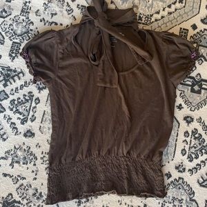 Project E Vintage Necktie Top